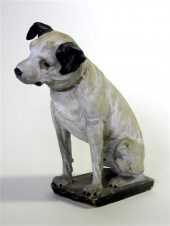     	Painted plaster figure of