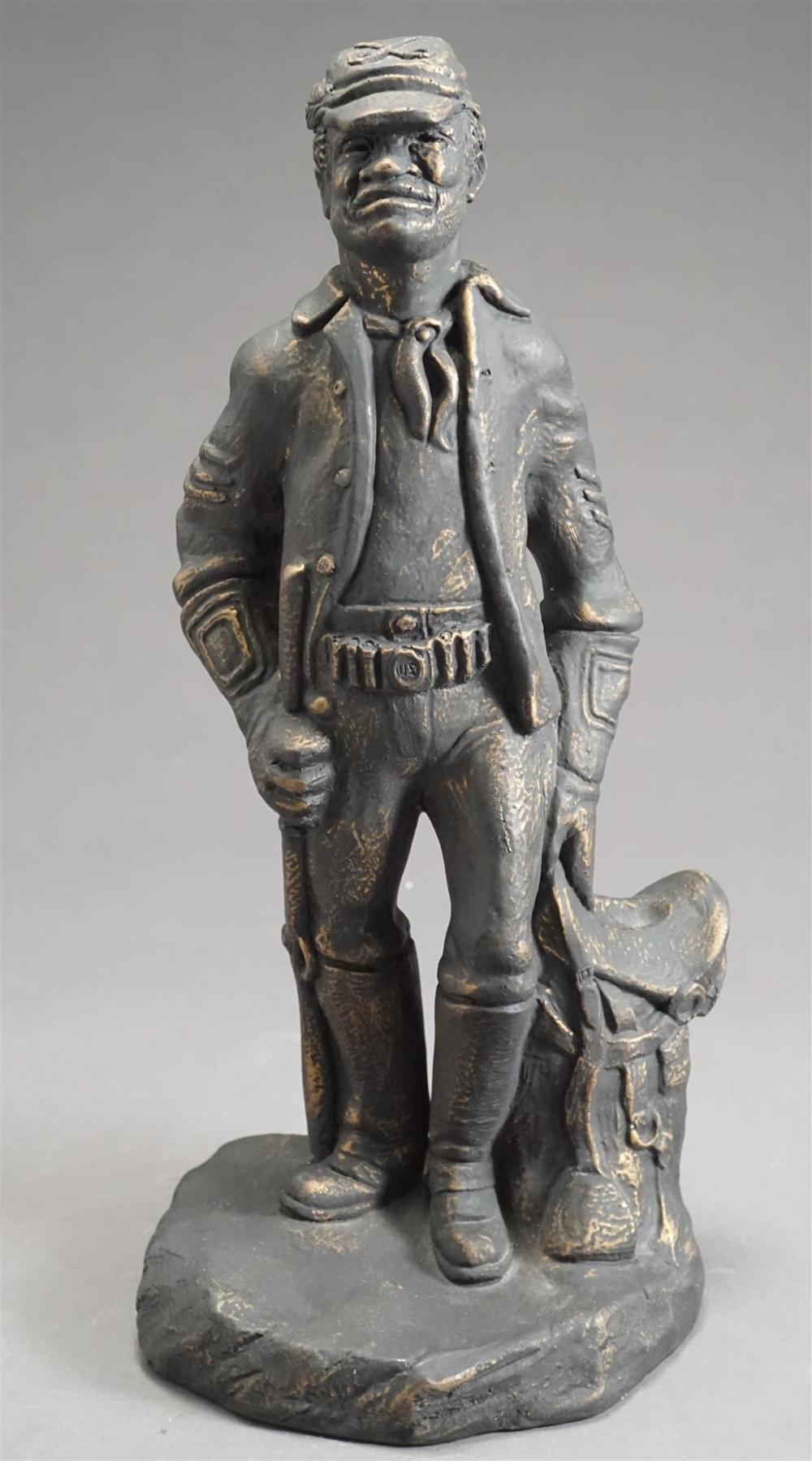 PAINTED PLASTER SCULPTURE OF AN