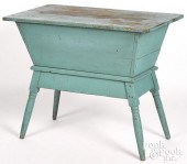 PAINTED POPLAR DOUGHBOX TABLE,
