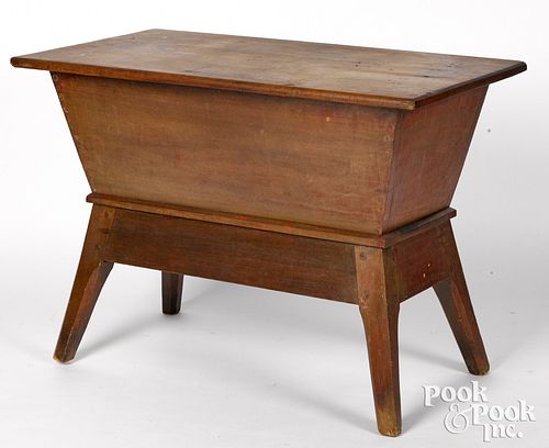 PAINTED POPLAR DOUGHBOX TABLE,