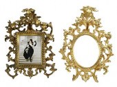 PAINTED PORCELAIN PLAQUE, TWO
