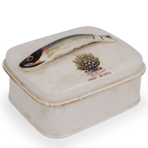 PAINTED PORCELAIN SARDINE