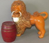 PAINTED REDWARE BANK AND EARTH