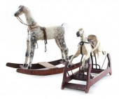 Painted rocking horses late 19