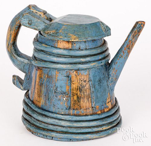 PAINTED SCANDINAVIAN TANKARD, DATED
