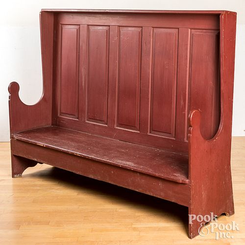 PAINTED SETTLE BENCH, 20TH