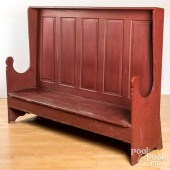 PAINTED SETTLE BENCH, 20TH C.P