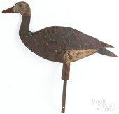 PAINTED SHEET IRON GOOSE WEATH