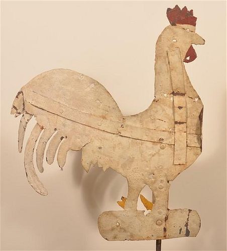 PAINTED SHEET IRON ROOSTER
