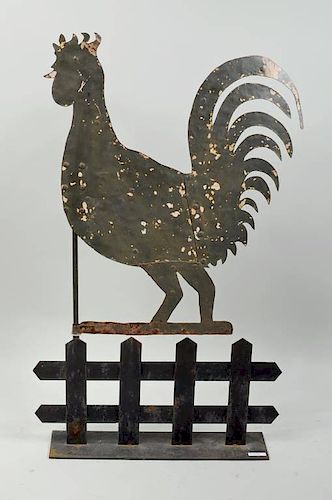 PAINTED SHEET IRON ROOSTER