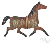 PAINTED SHEET ZINC HORSE WEATH
