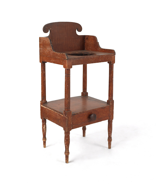 Painted Sheraton washstand ca. 1830