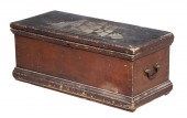 PAINTED SHIP'S TOOL CHEST WITH