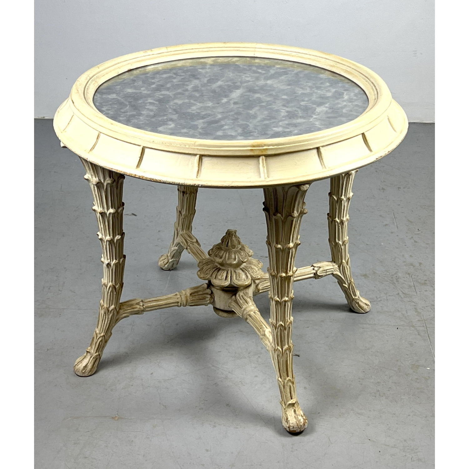 Painted Side Table. Mottled