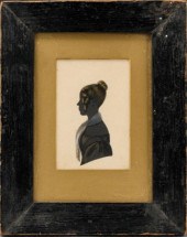 PAINTED SILHOUETTEA mid 19th c
