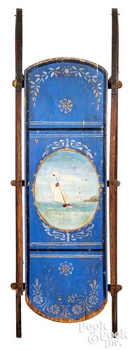 PAINTED SLED, WITH