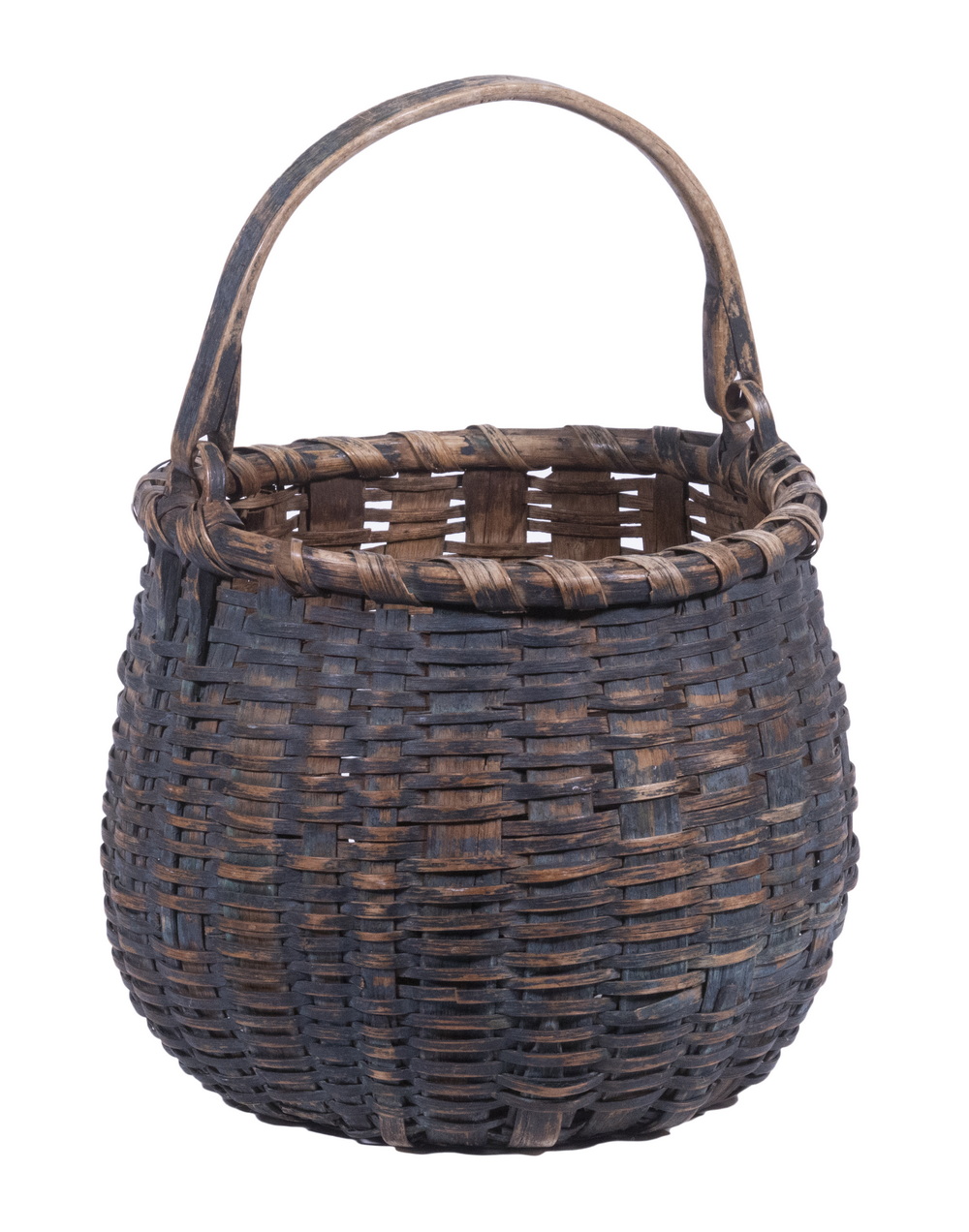 PAINTED SPLINT BASKET 19th c.