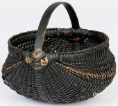 PAINTED SPLINT MELON BASKET<br