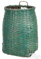 PAINTED SPLINT PACK BASKET, 19