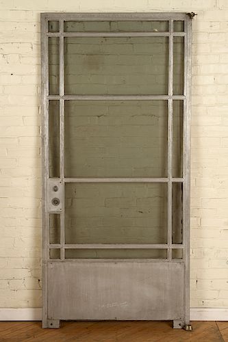 PAINTED STEEL GREENHOUSE DOOR