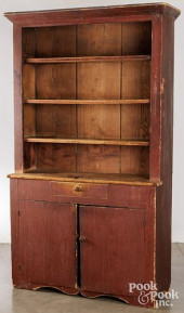 PAINTED STEPBACK CUPBOARD<br>P