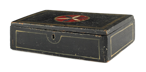 Painted storage box late 19th c.