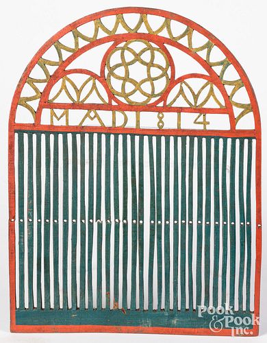PAINTED TAPE LOOM, DATED