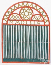 PAINTED TAPE LOOM, DATED 1814P