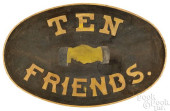 PAINTED TEN FRIENDS OVAL TAVER
