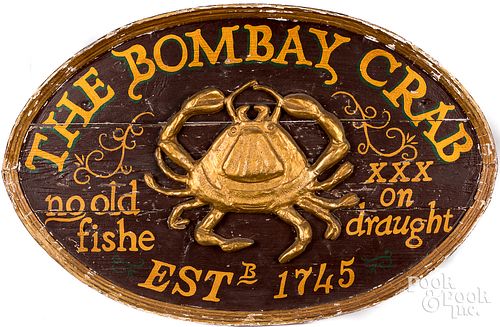 PAINTED THE BOMBAY CRAB TAVERN