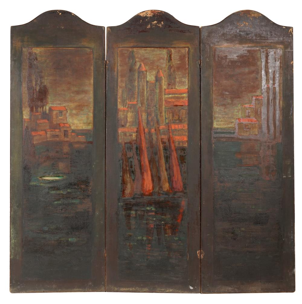 PAINTED THREE PANEL ROOM