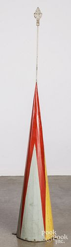 PAINTED TIN CARNIVAL SPIRE, EA