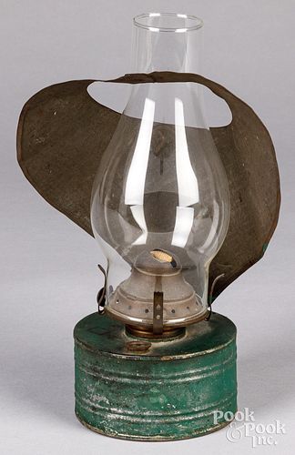 PAINTED TIN CARRY LANTERN, 19TH