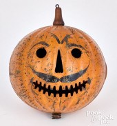 PAINTED TIN JACK-O-LANTERN PUM