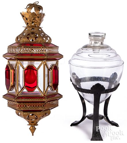 PAINTED TIN RUBY AND COLORLESS