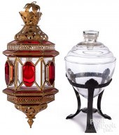 PAINTED TIN RUBY AND COLORLESS