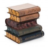 PAINTED TIN "STACKED BOOKS" SI