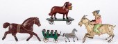 PAINTED TIN TOY GROUPPainted t