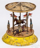 PAINTED TIN WIND-UP PLINK PLUN