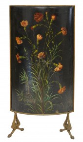 PAINTED TOLE FIRE SCREENthe sl