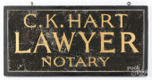 PAINTED TRADE SIGN FOR C.K.HAR