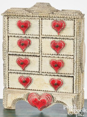 PAINTED TRAMP ART SPICE CABINE