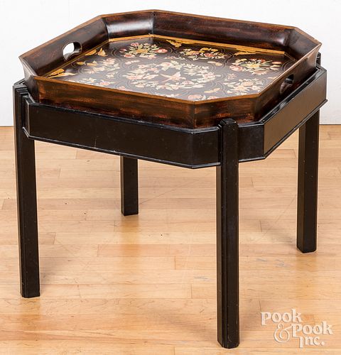 PAINTED TRAY TABLE, 20TH