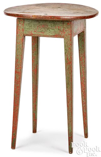 PAINTED WALNUT SPLAY LEG STAND,