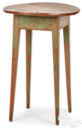 PAINTED WALNUT SPLAY LEG STAND