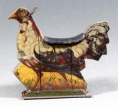 Painted wood and iron carousel
