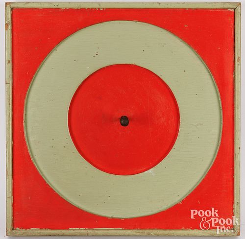 PAINTED WOOD BULLSEYE WALL