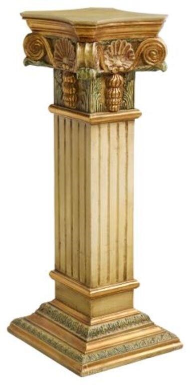 PAINTED WOOD CORINTHIAN COLUMN