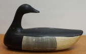 PAINTED WOOD DUCK DECOY, SIGNE