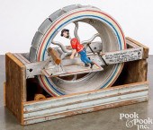 PAINTED WOOD SAWER WHIRLIGIGPa